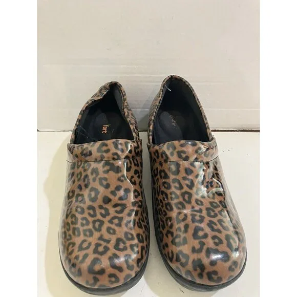 Leopard Print Women's Mules - Picture 2 of 8